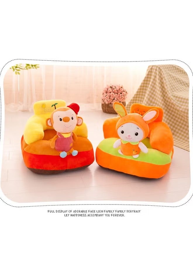 Berma Baby أريكة تدريب على الجلوس للأطفال، مقاعد جلوس للأطفال الرضع، مقعد دعم، كرسي أرضي مخملي Sit Me Up للأطفال من عمر 3 إلى 24 شهرًا - Image 5