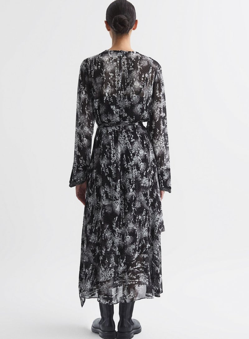 REISS Abstract Print Dress  - Image 2