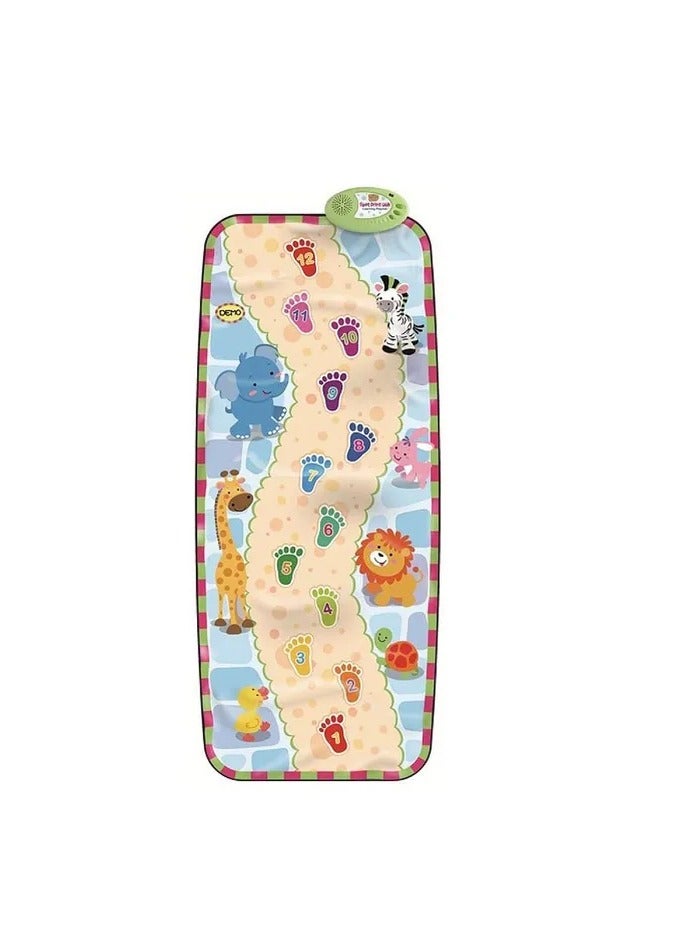 UKR Footprint Walk Learning Playmat – Interactive Educational Play Mat for Toddlers & Kids | Fun Learning Activity for Early Development & Motor Skills | Non-Toxic, Soft & Durable - Image 1