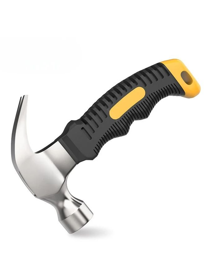 مطرقة مخلب مصغرة سوداء بمقبض مطاطي، مصنوعة من الفولاذ عالي الكربون، وقابلة للسحب المحمولة للمسامير - Image 2