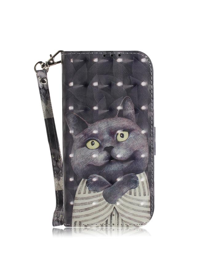 S-TOP Case For Samsung Galaxy S23 Ultra 5G 3D Colored Pattern Flip Leather Phone Case - Image 2