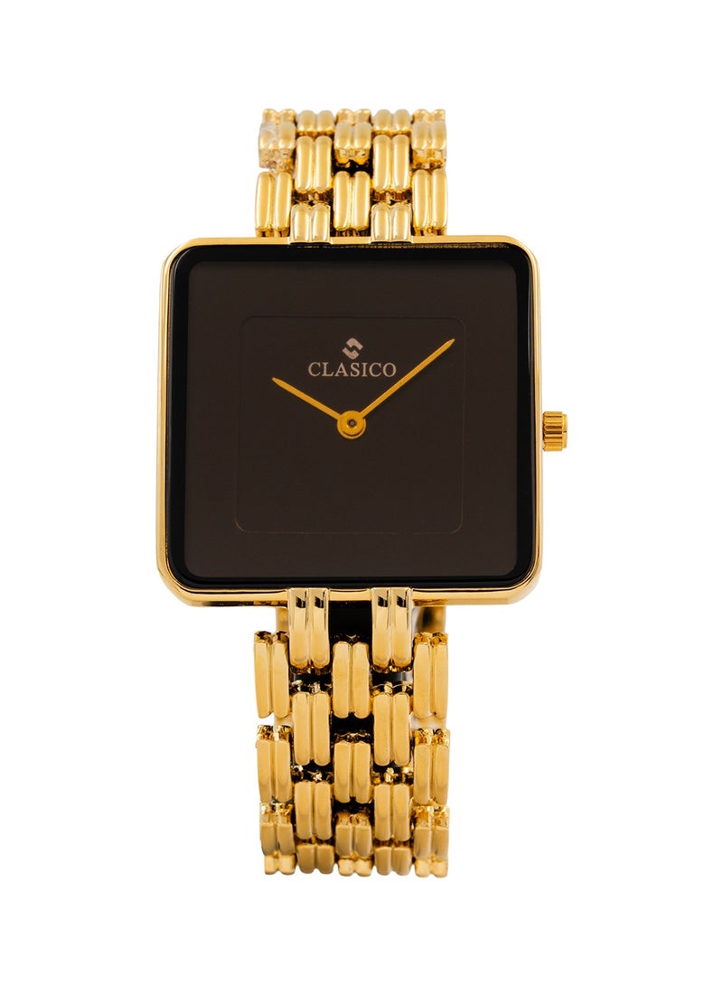 Clasico Eterno Duo – Luxury Gold Couple Watch Set | Minimalist Black Dial | Quartz Movement | Elegant His & Hers Matching Timepiece - Image 2