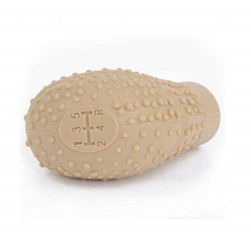 Aksmit Anti-Scratch Soft Car Auto Silicone Nonslip Oval Gear Shift Knob Protector Cover (Beige) for Swift Dzire - Image 2