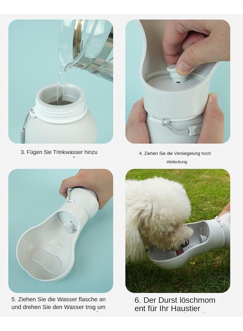 CMGTYYD Portable Water Bowl for Dogs, Water Bottle for Dogs - Portable Silicone Water Drinking Cup for Pets, Leak-proof Water Dispenser for Pets with Extra Wide Cup, Dog Leakage Accessories - Image 2