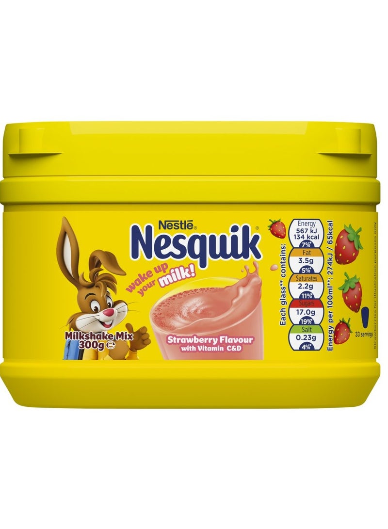 نسكويك ميلك شيك ميكس فراولة 300 جرام - Image 1