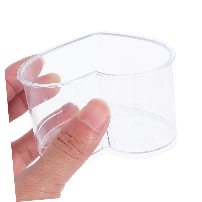 10pcs Heart Shaped Plastic Dessert Cups for Jellies Mousse Puddings and Party Events - Image 5