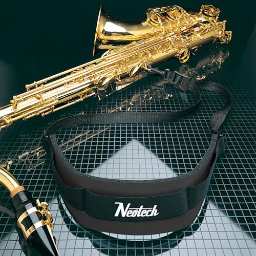 Neo Tech Neotech Saxophone Swivel Hook Neck Strap Soft Sax Padded for Alto Tenor Baritone Soprano – (XL, Black) - Made in USA - Image 2