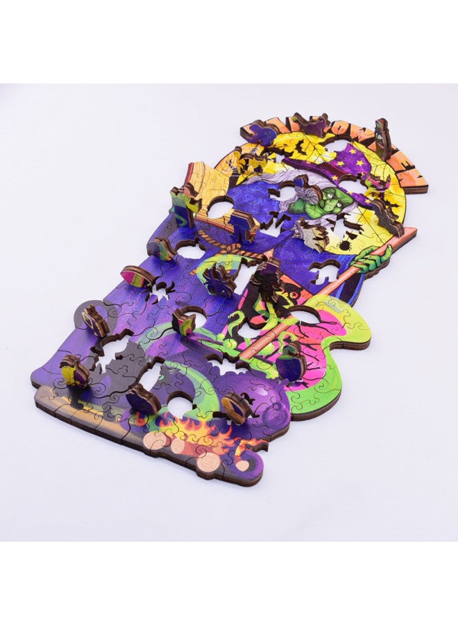 Loquat Independent Station  Alien Wooden Puzzle Irregular Direct Supply Wooden Puzzle-Color:Independent Copyright-witch 2-A4 Carton - Image 4