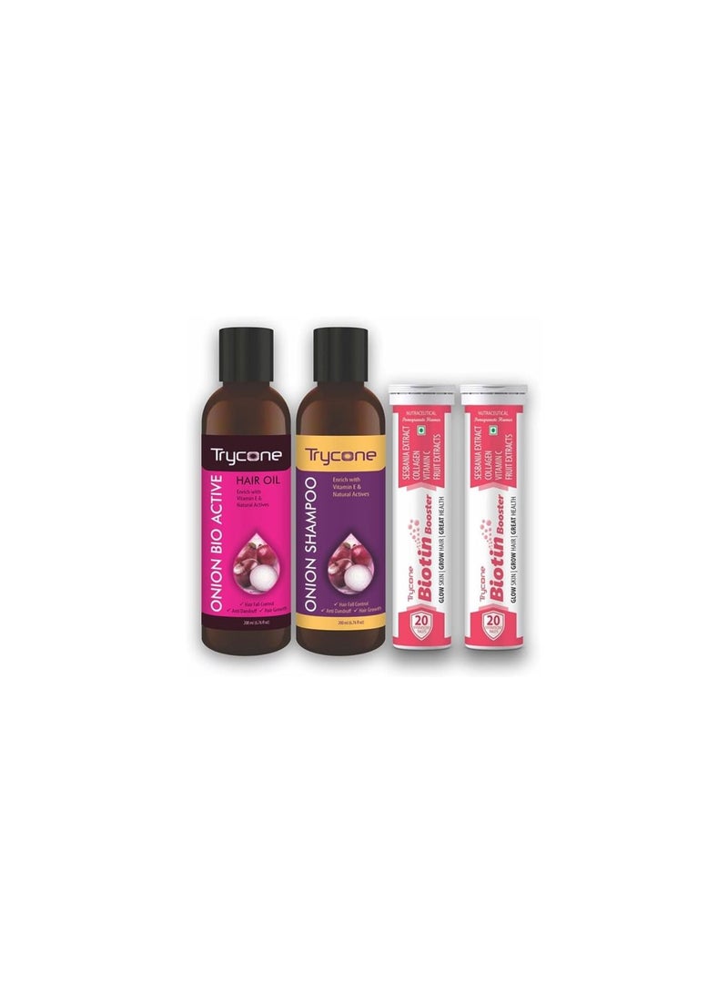 Trycone Hair Growth Booster Hair Care Pack of 3 Product - Image 1