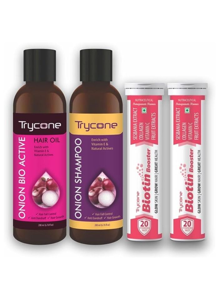 Trycone Hair Growth Booster Hair Care Pack of 3 Product - Image 2
