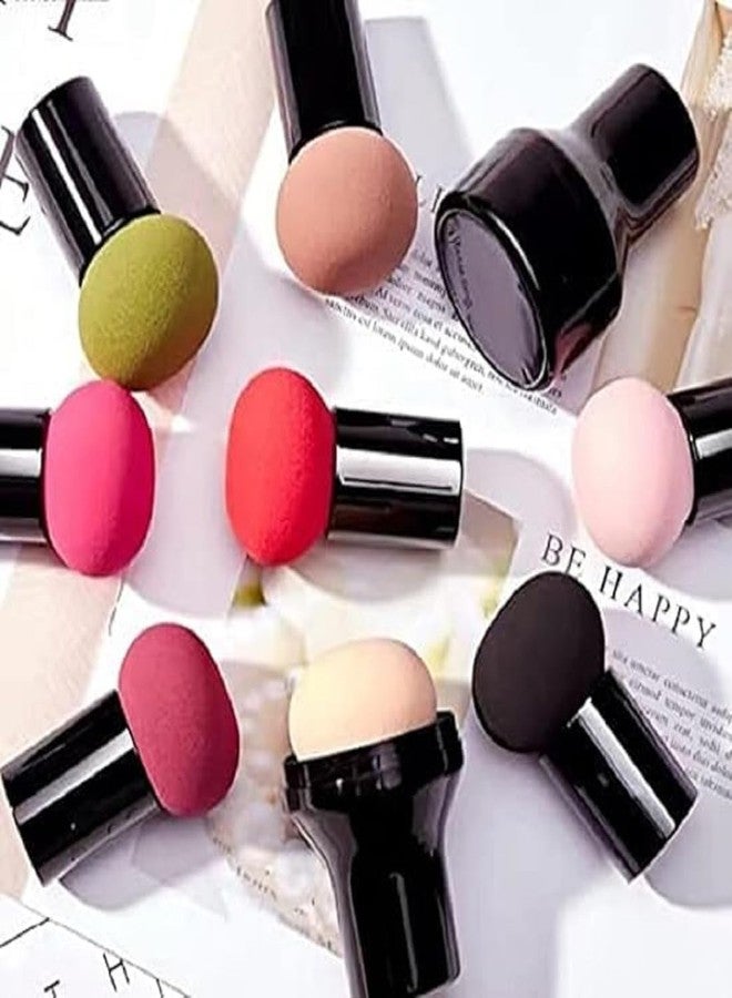 Gonegal Makeup All in One Soft Flat Foundation & concealer Brush With Mini Sponge & Mushroom Puff. (Set Of-3) - Image 5