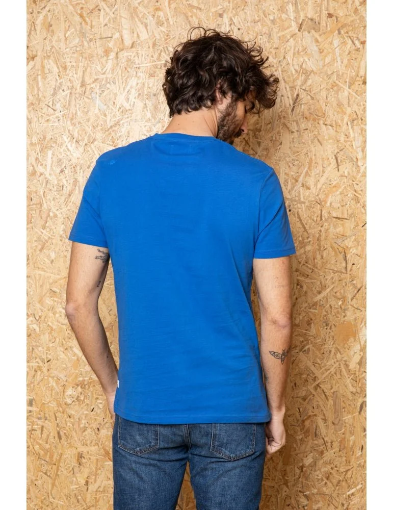 Jaqk Feel Good - Embroidered Blue T-Shirt