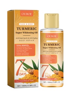 OUHOE Turmeric whitening skin care oil. Repair skin barrier. Soften, firm. Brighten and whiten. Fade joint darkness.  - Image 1
