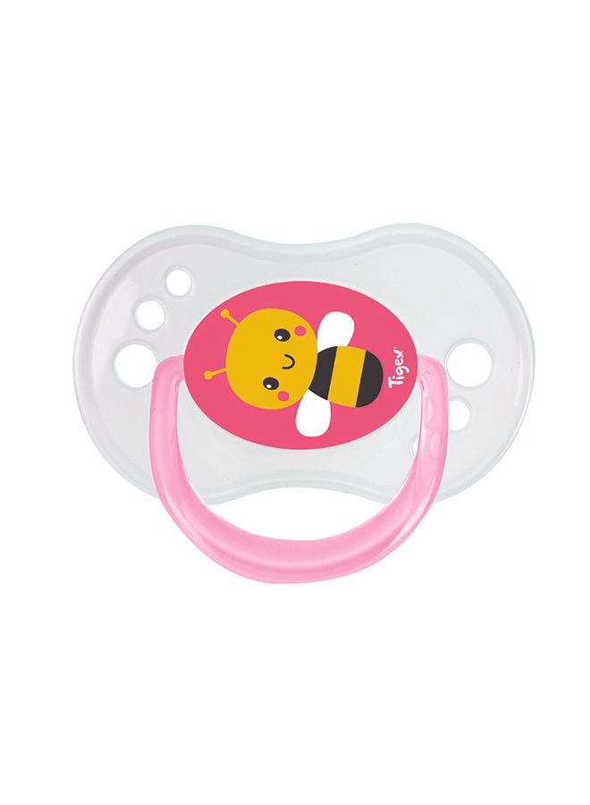 TIGEX 3 Silicone Pacifiers Reversible +6M Day And Night Girl - Image 2