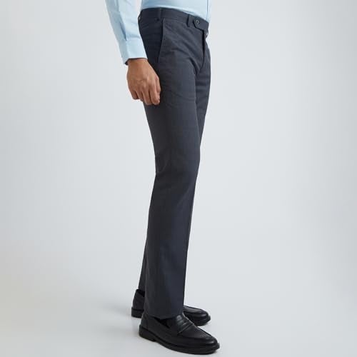 Raymond Contemporary Fit Dark Blue Trouser for Men - Image 2