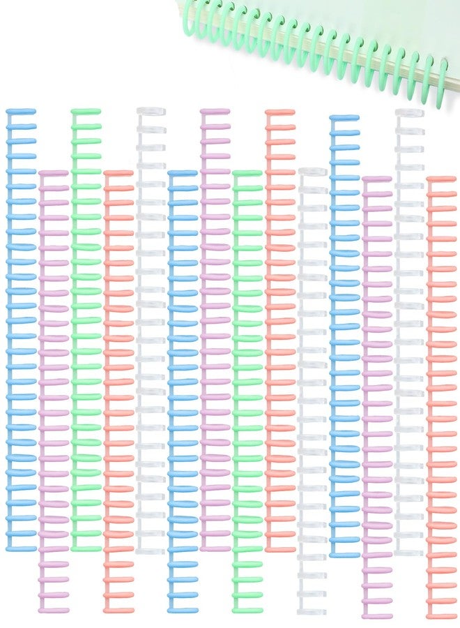 NEWEST 15 PCS Plastic Binding Combs, NEWEST 30 Rings Click Binding Coils, 3/4 Inch Diameter Comb Binding Spines, Assorted Colored 80 Sheets Capacity Binder Combs for Notebooks, Documents - Image 1