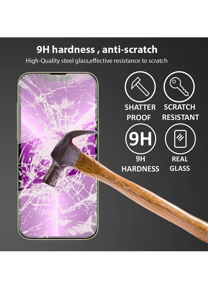 glassology - iPhone 13 Pro 6.1 inch, 5D Full Coverage Tempered Glass Screen Protector, HD Clear, Distinctive High End Protective Film 9H Hardness - Image 1