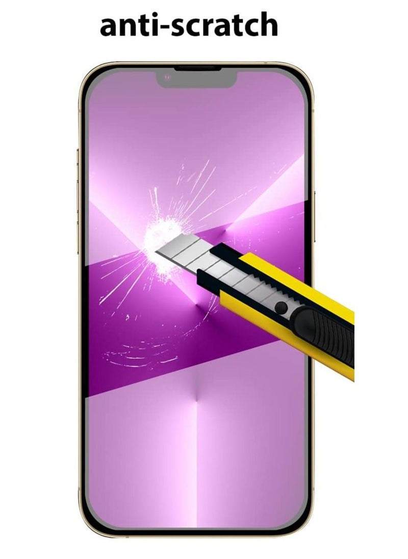 glassology iPhone 13 Pro 6.1 inch, 5D Full Coverage Tempered Glass Screen Protector, HD Clear, Distinctive High End Protective Film 9H Hardness  - Image 4