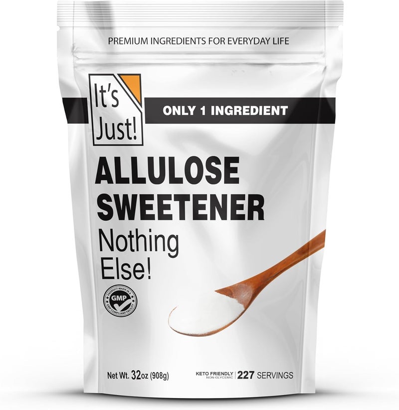 It's Just! Allulose Sweetener - Keto Friendly Sugar Substitute, Non-Glycemic, Non-GMO, 32oz - Image 1