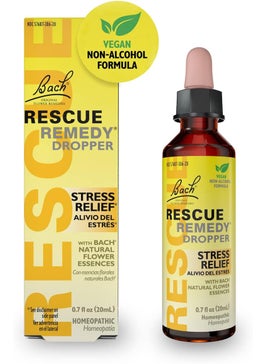 RESCUE Bach RESCUE Remedy Dropper 20mL, Natural Stress Relief, Homeopathic Flower Essence, Vegan, Gluten & Sugar-Free, Non-Habit Forming (Non-Alcohol Formula) 