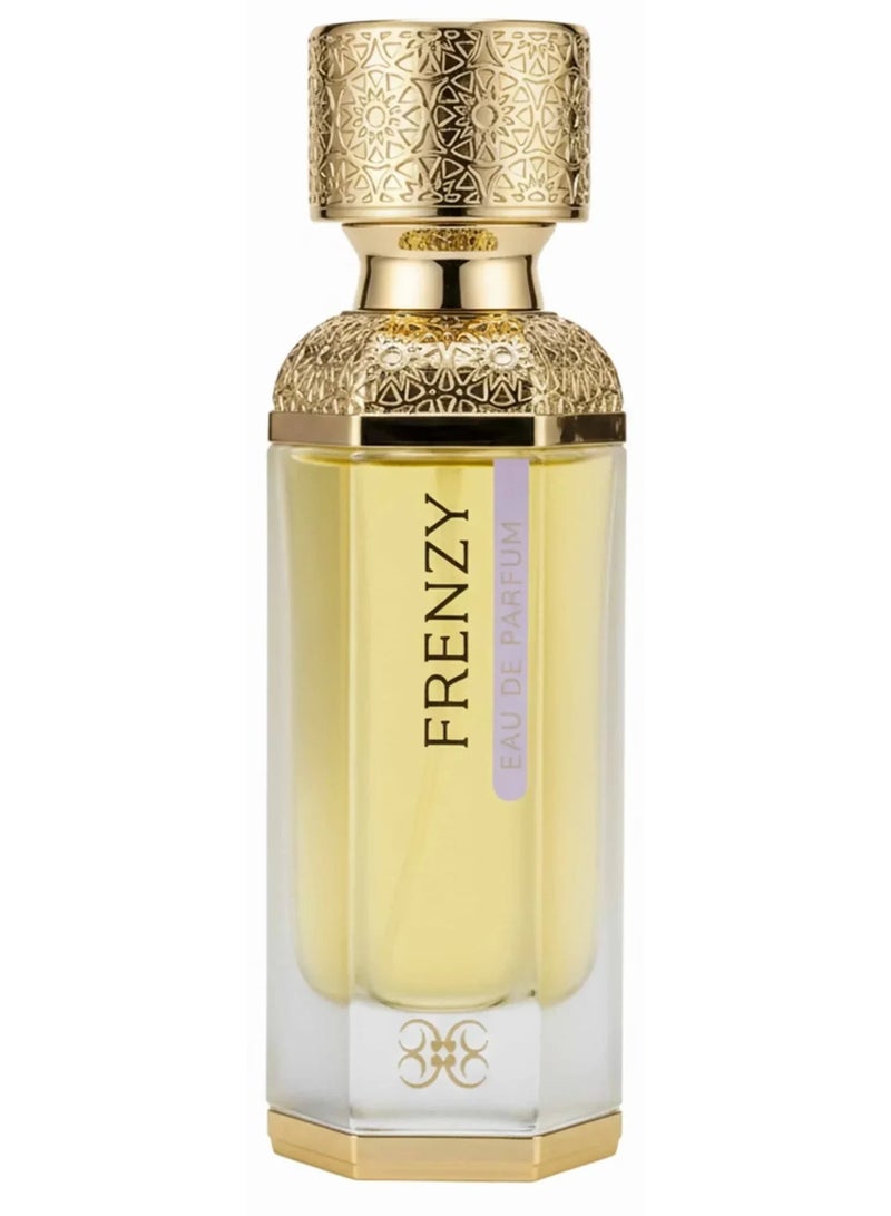 FRENZY Luxury Eau De Parfum for Men and Women Exquisite Blend of Incense and Iris with Bergamot Amber and Guaiac Wood for a Royal Lasting Scent