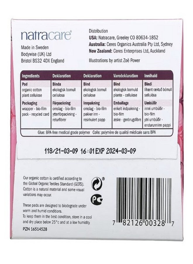 NATRACARE وسادات فائقة إضافية غطاء قطن عضوي سوبر 10 وسادات - Image 2