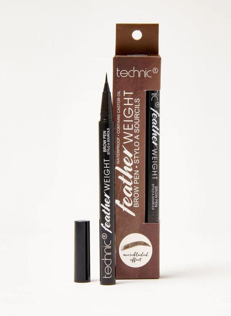 Technic قلم حواجب خفيف الوزن بني غامق - Image 1