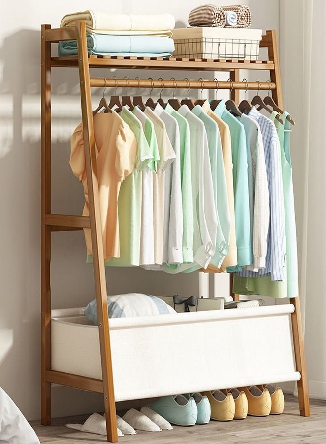 fashionhome Multifunction Clothes and Household Items Storage Rack Coat Hanger Storage Shelf Clothes Cabinet for Home Living Room Storage Furniture 100x40x141 and 70x40x141 CM  - Image 5