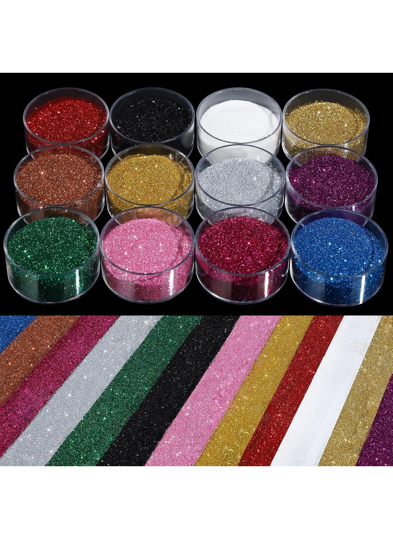 Teenitor - Teenitor Fine Glitter, Glitter for Nails Art, Extra Fine Glitter, Festival Glitter,5g*12 - Image 1