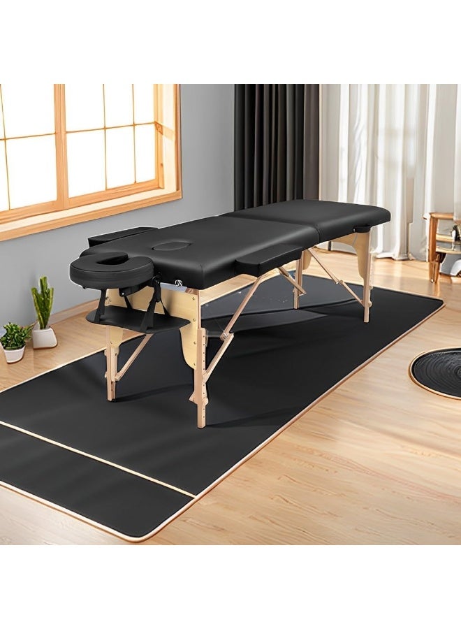 Folding massage table – Two-part wooden portable massage bed for physiotherapy and tattooing - Image 5