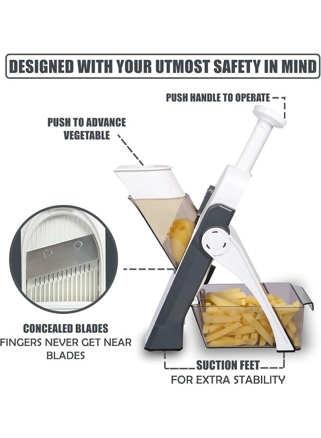 Vegetable cutter mandoline slicer adjustable slicer fruit cutter salad cutter salad slicer potato food chopper french fries cutter fruit slicer vegetable chopper  - Image 4
