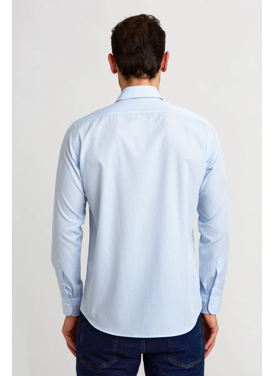 Bisse Gm 232070 Uk Italian Collar Shirt Blue GM23K232070_D35