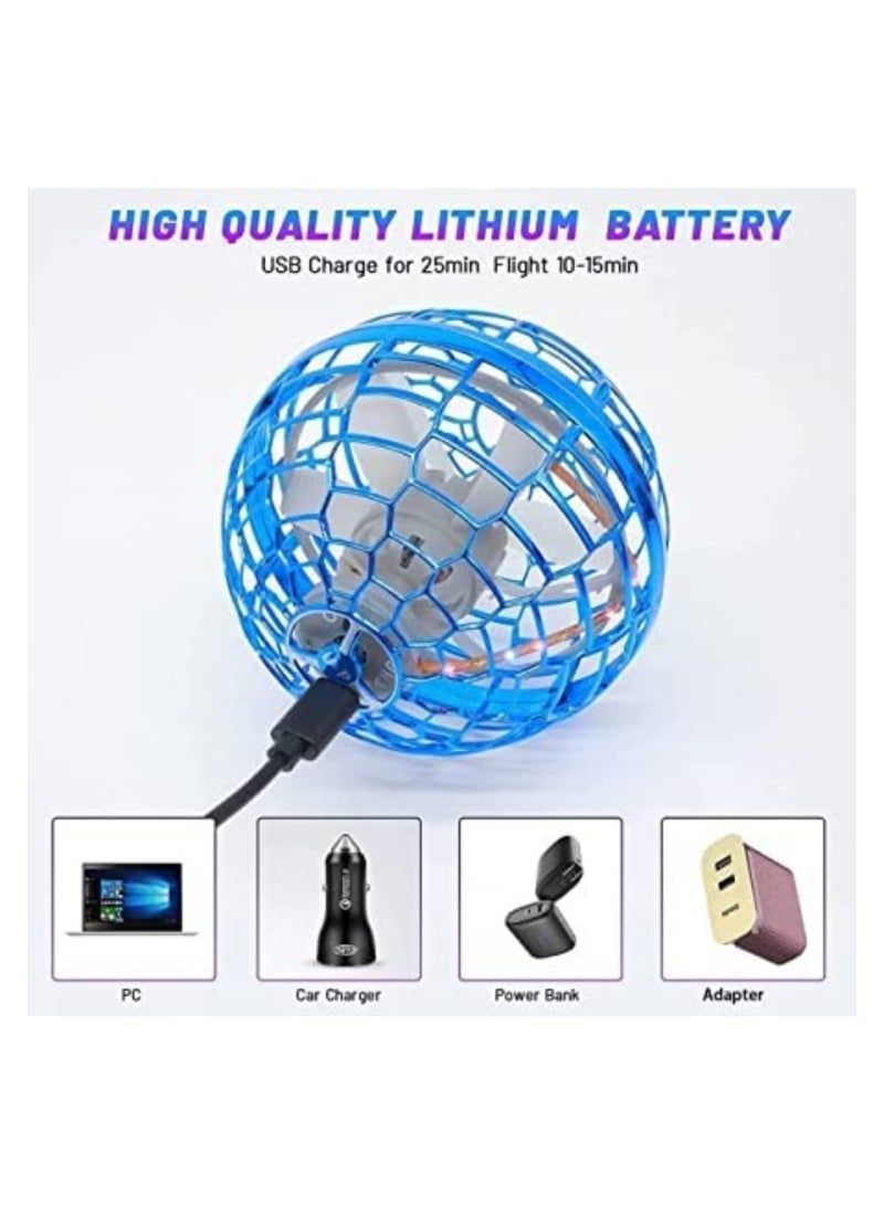 Flying Ball Toys, Flying Orb Ball Boomerang Mini Spinner for Boys| Girls | Kids | Adult |Indoor Outdoor | USB Rechargeable |Built-in RGB Lights | 360°Rotating Magic Controller - Image 5