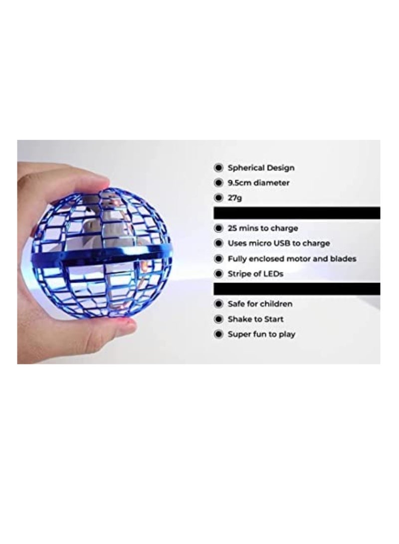 Flying Ball Toys, Flying Orb Ball Boomerang Mini Spinner for Boys| Girls | Kids | Adult |Indoor Outdoor | USB Rechargeable |Built-in RGB Lights | 360°Rotating Magic Controller - Image 4