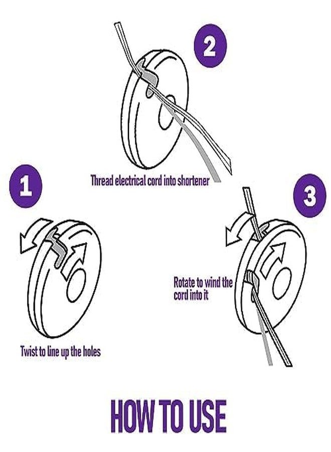 Dreambaby Electrical Cord Shortener, Power Cord Wrap Wire Holder and Organizer - Image 4