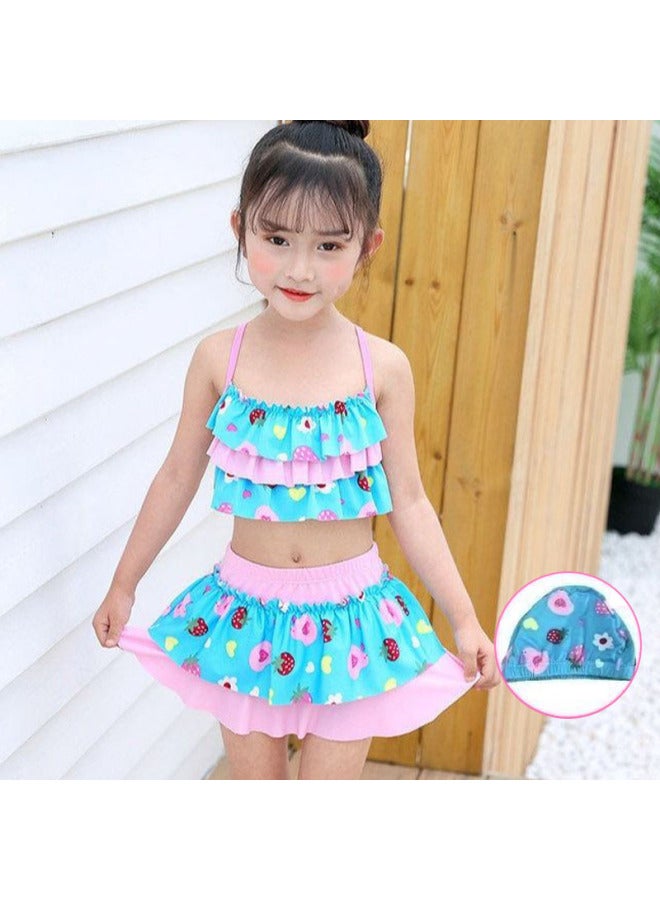 إسكدنيا ملابس سباحة للأطفال للفتيات مقاس صغير ومتوسط ​​وكبير ملابس سباحة للفتيات من سبليت برينسيس بوكسر - اللون: وردي - المقاس: XL (17.50 كجم - 22.50 كجم - Image 4