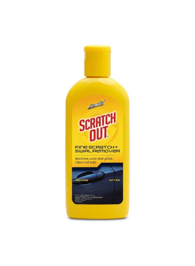 Formula 1 Scratch Out 207ml (7oz) - Fine Scratch & Swirl Remover - Restores Color & Gloss - Clearcoat Safe
