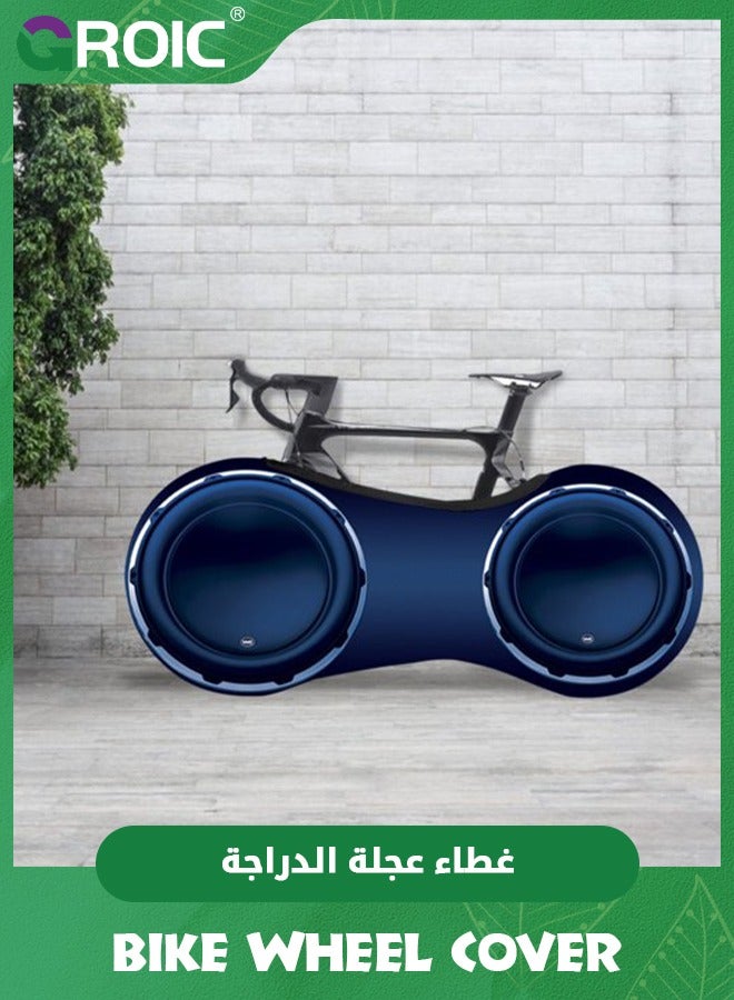 GROIC Bike Wheel Cover, Anti-dust High Elastic Outdoor Indoor Washable Bicycle Protection Storage Bag - Image 2