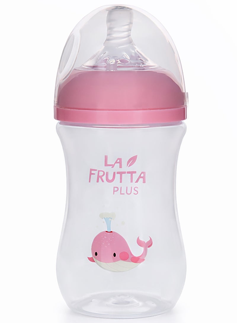 La Frutta Plus Natural Flow Bottle Anti-Colic 270ml (Rose) , BPA FREE, 0%bisfenol - (M:4+) - Image 1