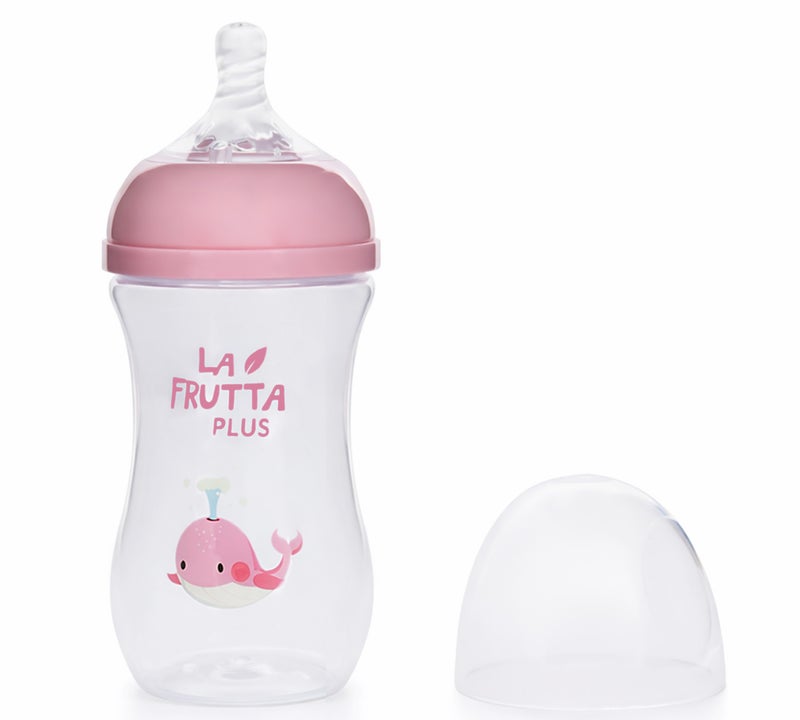 La Frutta Plus Natural Flow Bottle Anti-Colic 270ml (Rose) , BPA FREE, 0%bisfenol - (M:4+) - Image 2