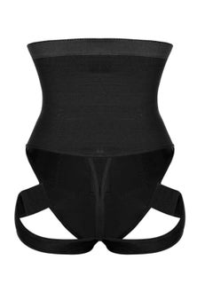 Generic Cuff Tummy Trainer Female Exceptional Shapewear 2-In-1 High Waist Hip Lifting Pants Black Fashion 