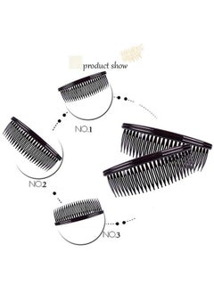 Fodattm Fodattm Set of 4 Large 5 Inches 24 Teeth Hair Side Comb French Hair Accessories Plastic Hair Clip Clamp for Men Women  - Image 3