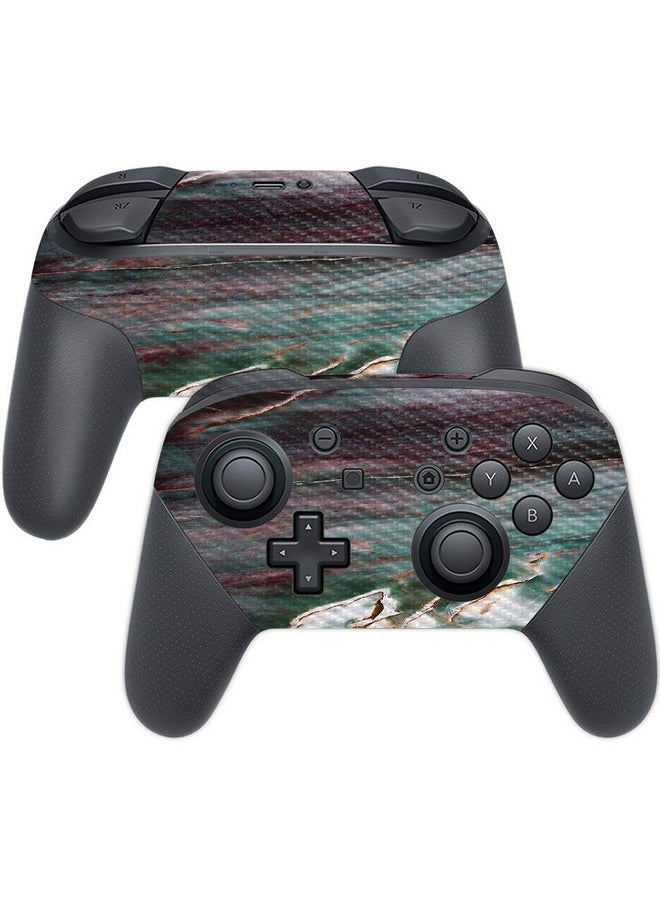 MIGHTY SKINS - Mightyskins Carbon Fiber Skin For Nintendo Switch Pro Controller Grunge Marble | Protective, Durable Textured Carbon Fiber Finish | Easy To Apply, Remove, And Change Styles | Made In The Usa - Image 1