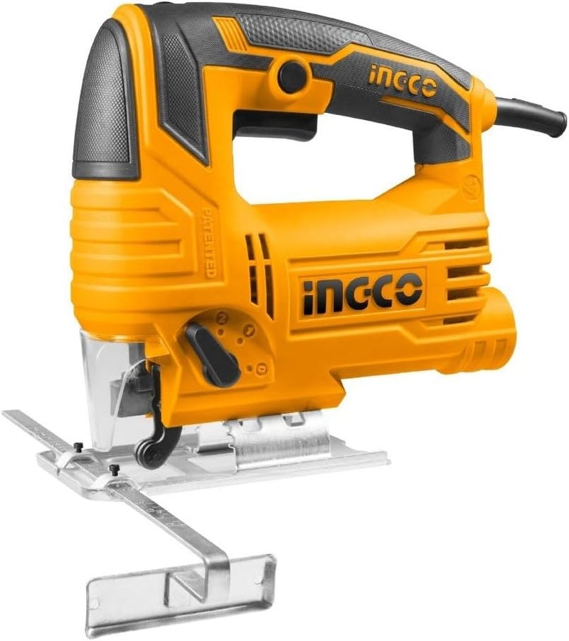 INGCO 570W Compact Electric Jig Saw With 3 Jig Saw Blades And 4 Step Pendulum Function, Yellow,Js57028 - Image 1