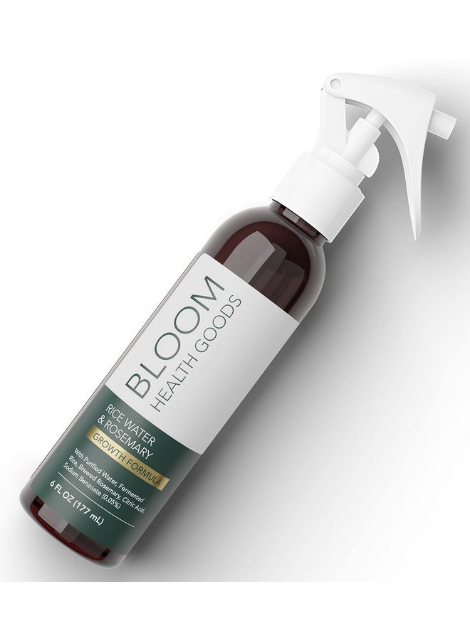 BLOOM HEALTH GOODS - Rice Water & Brewed Rosemary Spray Hair & Skin Serum Strengthen Moisturize & Thicken Naturally For Dry Oily Flaky Thinning Damaged Hair Types - Image 1
