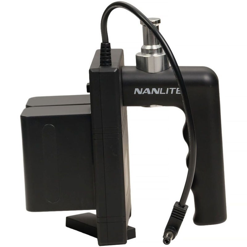 NANLITE The Nanlite BT-BG-FZ60 Battery Grip (Sony L / NP-F) allows the Forza 60 II, 60B II, or 60C to operate using NP-F type batteries when AC power is unavailable. - Image 3
