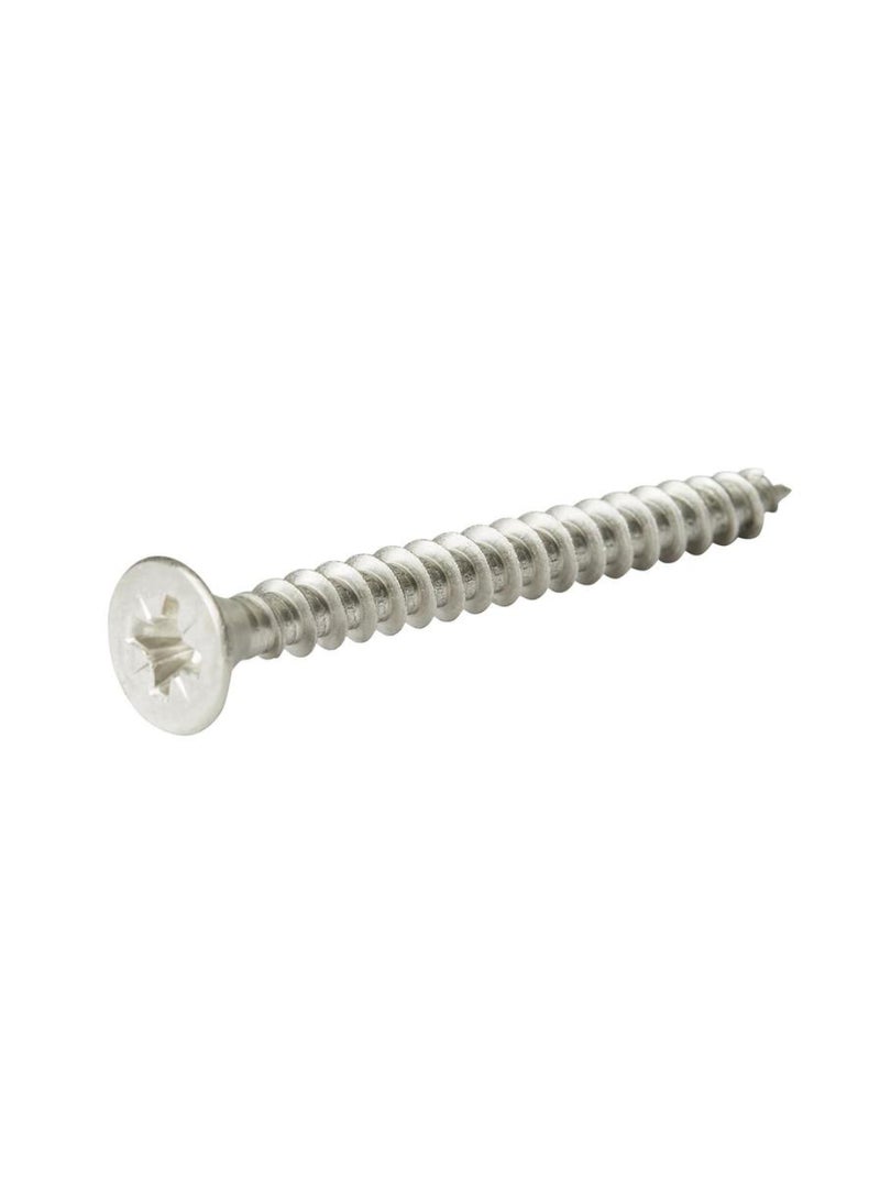 Stainless Steel Wood Screw Pack 4.5 X 50 Mm 20 Piece