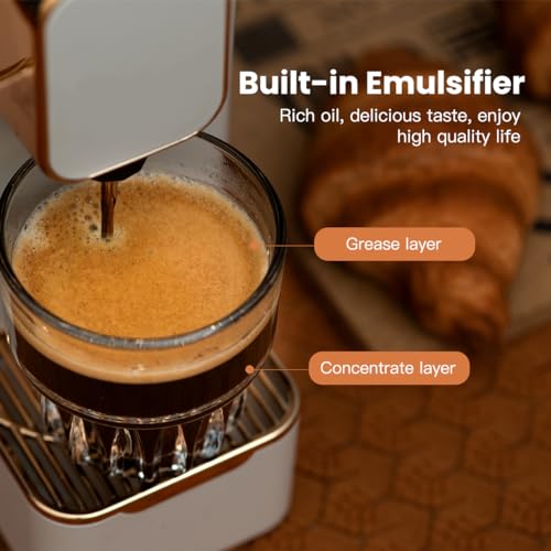 cutesun Espresso Machine for Coffee Capsules Compatible with Nespresso OriginalLine Machine, Espresso Maker for Nespresso OriginalLine, Bestpresso Coffee Capsules Peet's Espresso more (White) - Image 3
