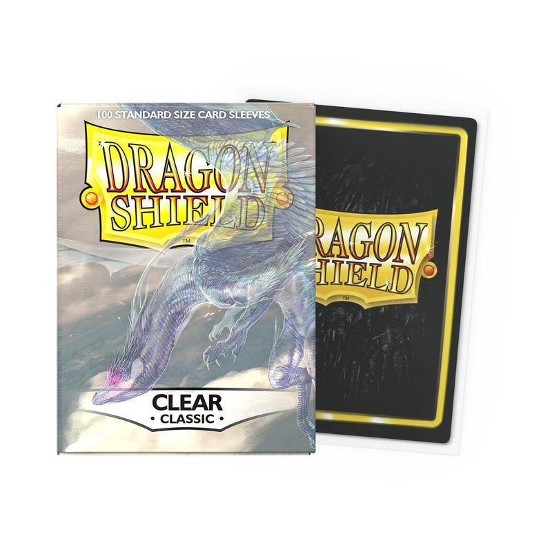 Dragon Shield | Standard Size Card Classic Sleeves | 100 CT - Smooth & Tough Premium TCG Sleeves - Compatible with Pokemon, Flesh & Blood, One Piece & Magic The Gathering | Clear - Image 2