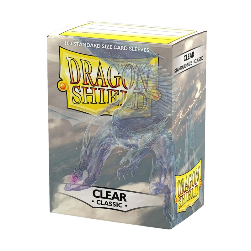 Dragon Shield | Standard Size Card Classic Sleeves | 100 CT - Smooth & Tough Premium TCG Sleeves - Compatible with Pokemon, Flesh & Blood, One Piece & Magic The Gathering | Clear - Image 1